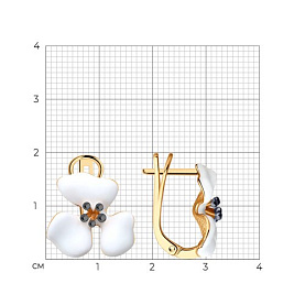 Серьги SOKOLOV - Серебро 925, Эмаль (арт. 93021175)