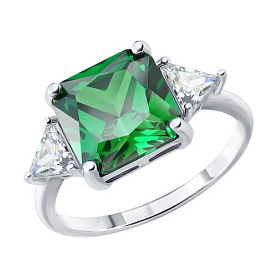 Кольцо SOKOLOV - Серебро 925, Фианит (арт. 94014893-91)