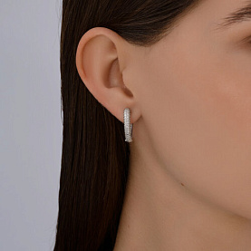 Серьги SOKOLOV - Серебро 925, Фианит (арт. 94026913)