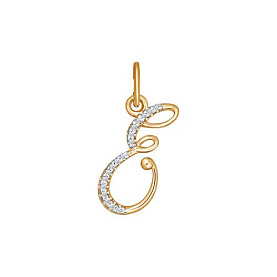 Подвеска SOKOLOV - Золото 585, Фианит (арт. 034530)