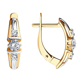 Серьги SOKOLOV - Золото 375, Фианит (арт. 027944-4)