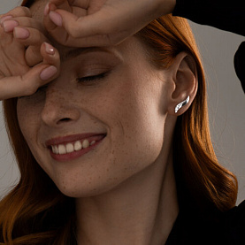 Серьги SOKOLOV - Серебро 925, Фианит (арт. 94023332)