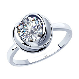 Кольцо SOKOLOV - Серебро 925, Фианит (арт. 94012821)