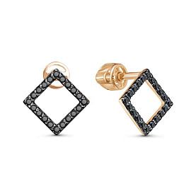 Серьги Иллада - Серебро 925, Фианит (арт. с050808-5)