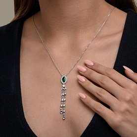 Колье SOKOLOV - Серебро 925, Фианит (арт. 94071426)