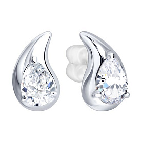 Серьги Diamant - Серебро 925, Фианит (арт. 94-122-02268-1)