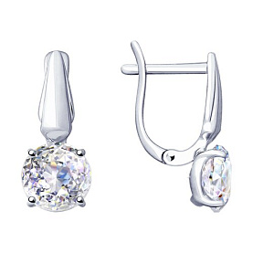 Серьги SOKOLOV - Серебро 925, Фианит (арт. 94025684)