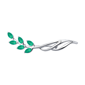 Брошь SOKOLOV - Серебро 925, Агат (арт. 92040105)