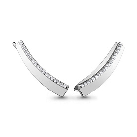 Серьги Аквамарин - Серебро 925, Фианит (арт. 45502А.5)