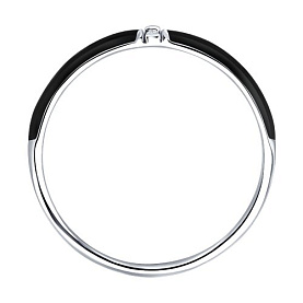 Кольцо SOKOLOV - Серебро 925, Эмаль, Бриллиант (арт. 87010103)