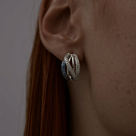 Серьги SOKOLOV - Серебро 925, Фианит (арт. 94025940)