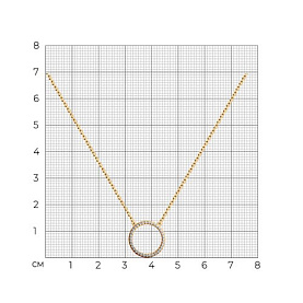 Колье SOKOLOV - Серебро 925, Фианит (арт. 93070128)