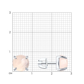Серьги Diamant - Серебро 925, Кварц (арт. 94-322-02384-2)