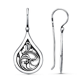 Серьги Красная пресня - Серебро 925 (арт. 33013824)