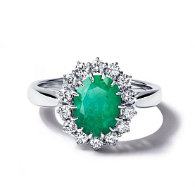 Кольцо Platinum Lab. - Платина 950 (арт. ПК-207И-01)