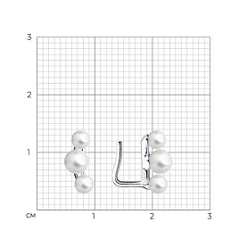 Серьги SOKOLOV - Серебро 925, Жемчуг имитация (арт. 94024747)