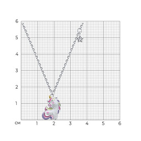 Колье SOKOLOV - Серебро 925, Фианит, Эмаль (арт. 94071537)