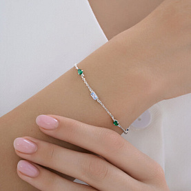 Браслет SOKOLOV - Серебро 925, Фианит (арт. 94051558)