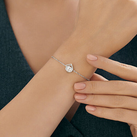 Браслет SOKOLOV - Серебро 925, Фианит (арт. 94051524)