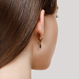 Серьги SOKOLOV - Золото 375, Синтетический сапфир , Фианит (арт. 37724817)