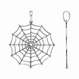 Подвеска Красная пресня - Серебро 925 (арт. 53016390)