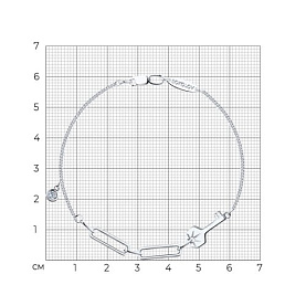 Браслет SOKOLOV - Серебро 925, Фианит (арт. 94050883)