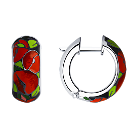 Серьги SOKOLOV - Серебро 925, Эмаль (арт. 94022140)