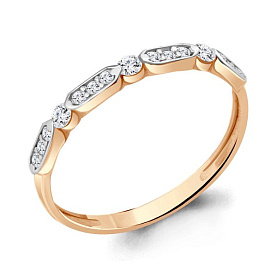 Кольцо Аквамарин - Серебро 925, Фианит (арт. 68980А.6)