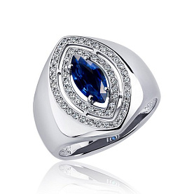 Кольцо Platinum Lab. - Платина 950 (арт. ПК-306С-01)