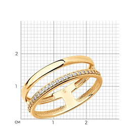 Кольцо SOKOLOV - Серебро 925, Фианит (арт. 93010868)