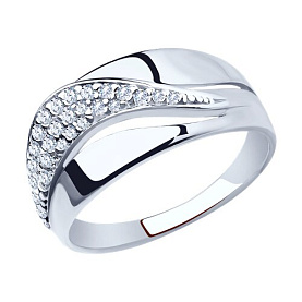 Кольцо SOKOLOV - Серебро 925, Фианит (арт. 94012419)