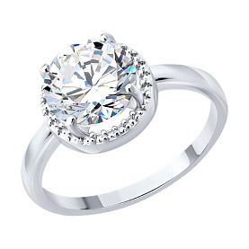 Кольцо Diamant - Серебро 925, Фианит (арт. 94-110-00104-1)