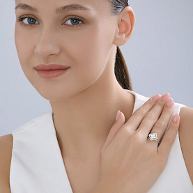 Кольцо SOKOLOV - Серебро 925, Фианит (арт. 94014639)