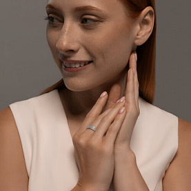 Кольцо SOKOLOV - Серебро 925, Фианит (арт. 94014182)