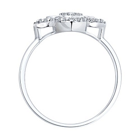 Кольцо SOKOLOV - Серебро 925, Фианит, Эмаль (арт. 94014642)