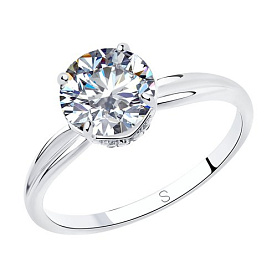 Кольцо SOKOLOV - Серебро 925, Фианит (арт. 94012940)