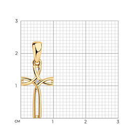 Подвеска SOKOLOV - Серебро 925, Бриллиант (арт. 87030023)