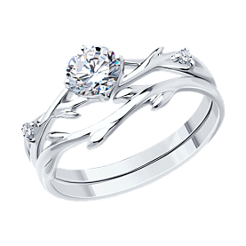 Кольцо SOKOLOV - Серебро 925, Фианит (арт. 94013727)