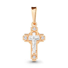 Подвеска Аквамарин - Серебро 925, Фианит (арт. 20484А.6)