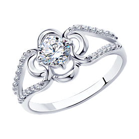 Кольцо Diamant - Серебро 925, Фианит (арт. 94-110-00735-1)