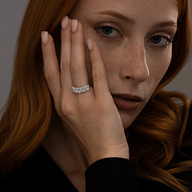 Кольцо SOKOLOV - Серебро 925, Фианит (арт. 94012644)