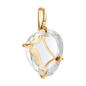 Подвеска SOKOLOV - Золото 585, Горный хрусталь (арт. 732376)