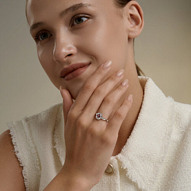 Кольцо SOKOLOV - Серебро 925, Аметист (арт. 92014841)