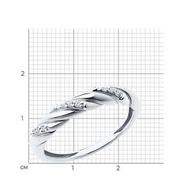 Кольцо Diamant - Золото 585, Фианит (арт. 52-110-02075-1)