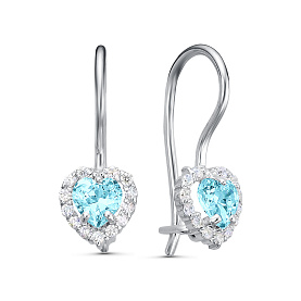 Серьги Иллада - Серебро 925, Фианит (арт. с122476-2)