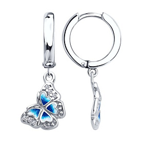 Серьги SOKOLOV - Серебро 925, Эмаль (арт. 94027025)