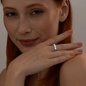 Кольцо SOKOLOV - Серебро 925, Фианит (арт. 94013545)