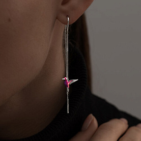 Серьги SOKOLOV - Серебро 925, Эмаль (арт. 94026027)