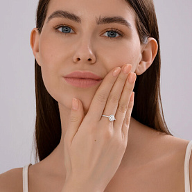 Кольцо Diamant - Золото 585, Фианит (арт. 52-110-02352-1)