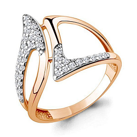 Кольцо Аквамарин - Серебро 925, Фианит (арт. 67951А.6)